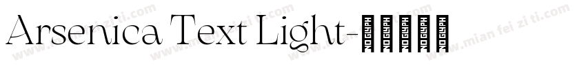 Arsenica Text Light字体转换